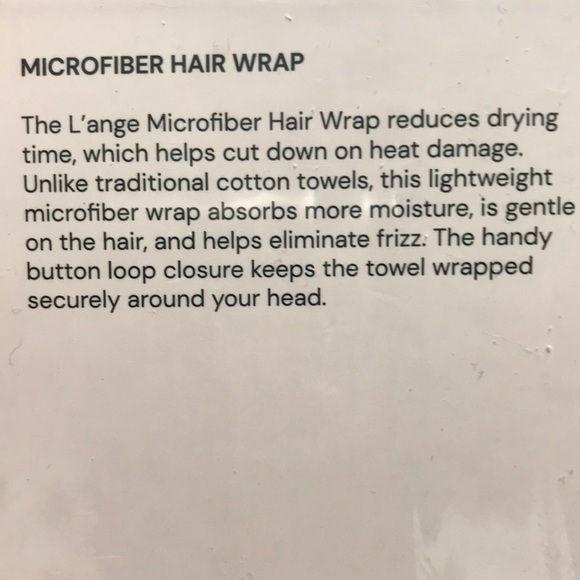 Lange microfiber hair wrap blush BNIP - Picture 4 of 7